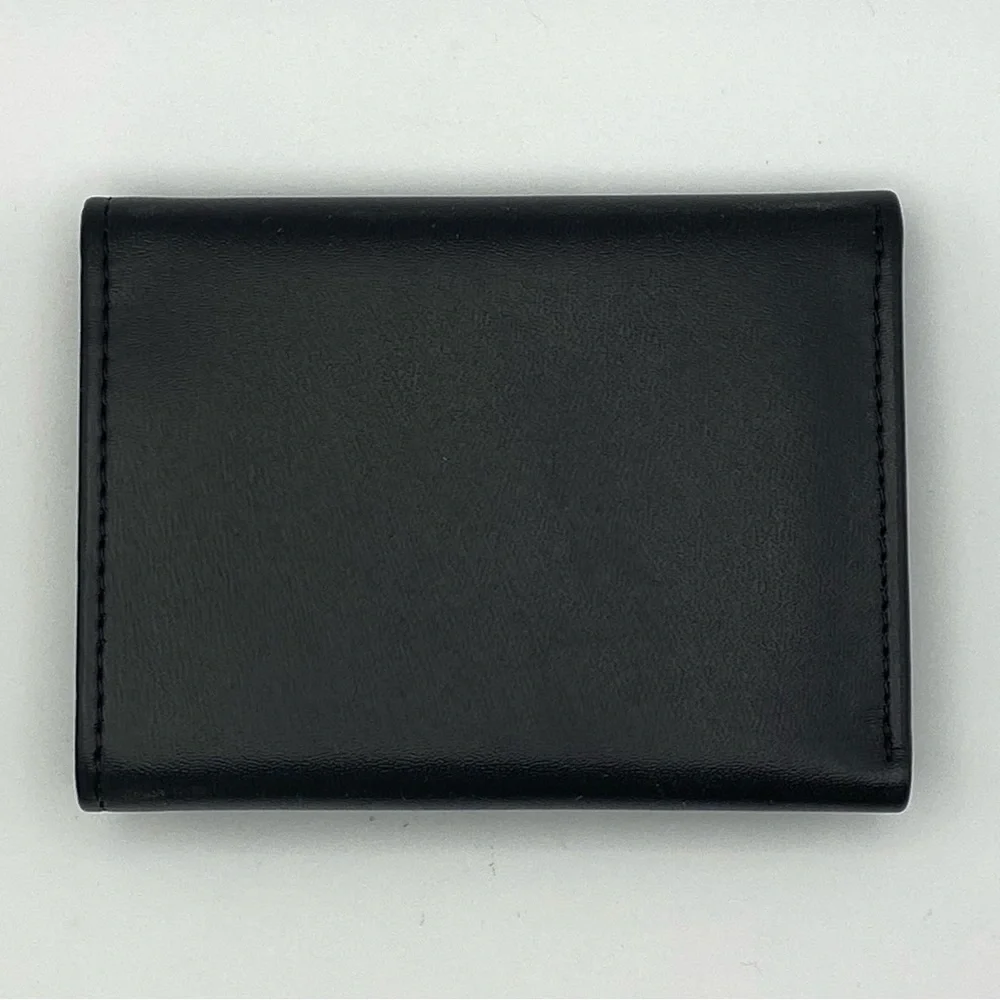 UT VOLS Black Leather Trifold Wallet TN College Fan Big Orange Graduation NWOT
